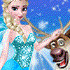 Rudolph And Elsa In The Frozen Forest