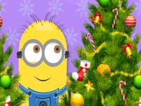 play 6 Diff Minion Christmas Tree Kissing