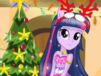 play Twilight Sparkle Christmas Kissing