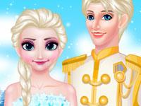 play Elsa Queen Wedding Kissing