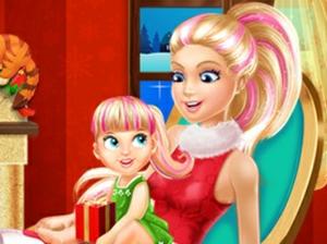 play Barbie Family Christmas Eve