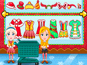 play Elsa And Anna Babies Christmas Shoping