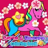 play Horse & Unicorn Coloring Book