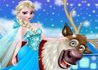 play Rudolph And Elsa In The Frozen Forest