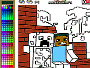 play Minecraft Coloring