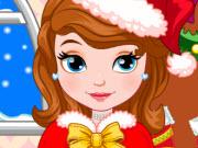 play Princess Sofia Christmas Dressup