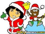 play Dora Christmas Coloring