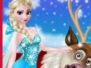 play Rudolph And Elsa In The Frozen Forest