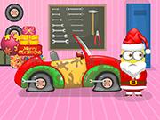 play Santa Minion Christmas Car