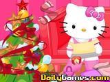 play Hello Kitty Christmas Room Clean Up