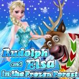 play Rudolph And Elsa In The Frozen Forest