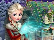 play Frozen Xmas House Makeover