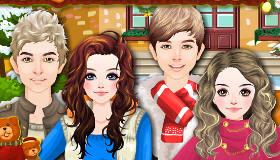 play Friends Christmas Dress Up