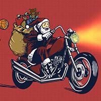 play Santa Motocross Action