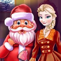 play Elsa And Santa Chritmas Cleaning