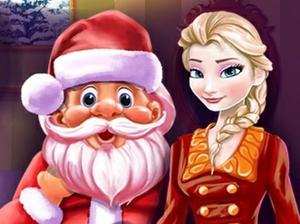 play Elsa And Santa Christmas Cleaning