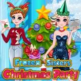 play Frozen Sisters Christmas Party