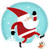 Santa Claus Brings Christmas Presents - Run And Jump Loop