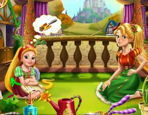 play Rapunzel Mommy Christmas Tree