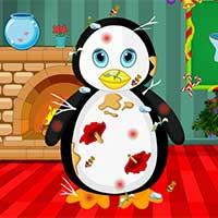 play Messy Penguin Christmas Makeover