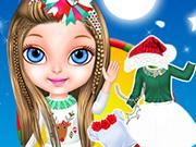 play Baby Barbie Christmas Magic