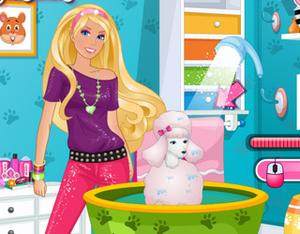 play Barbie'S Pet Beauty Salon