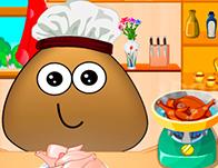 play Pou Cooking Lesson