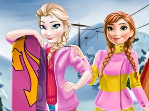 play Elsa And Anna Winter Vacation