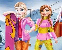 play Elsa And Anna Winter Vacation