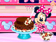 play Minnie Mouse Chocolate Cake