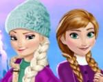 play Elsa And Anna Winter Fun