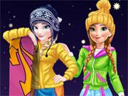 play Elsa And Anna Winter Vacation