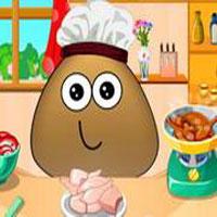 play Pou Cooking Lesson