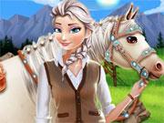 play Elsa Horse Caring