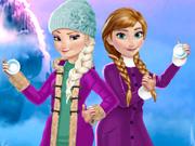 Elsa And Anna Winter Fun