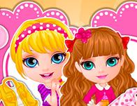 play Baby Barbie Sisters Matching