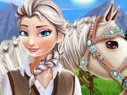 play Elsa Horse Caring