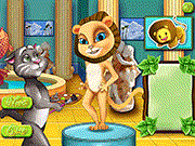 play Angela Cat Body Paint