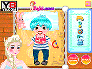 play Elsa Care Anna'S Baby
