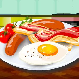 play Cooking Eggs With Bacon