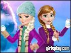 play Elsa And Anna Winter Fun