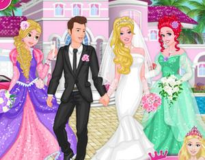 Princesses At Barbie'S Wedding