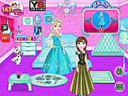 play Elsa And Anna Room Decoration