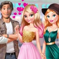 play Elsa And Barbie Blind Date