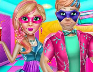 play Super Barbie And Super Ken Valentines Date