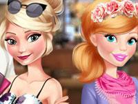 play Elsa And Barbie Blind Date