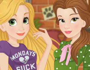 play Rapunzel And Belle Love Rivals