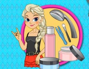 play Elsa Rock Style Dress Up