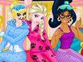 Princess Slumber Party Funny Faces Game