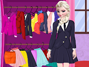 play Elsa School Uniform